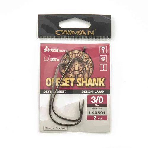 Крючки Caiman Offset Shank №3/0 40801