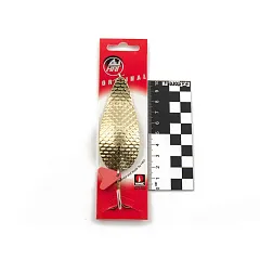 Блесна колеблющаяся HRT(Польша) Alga латунь чешуя 38гр