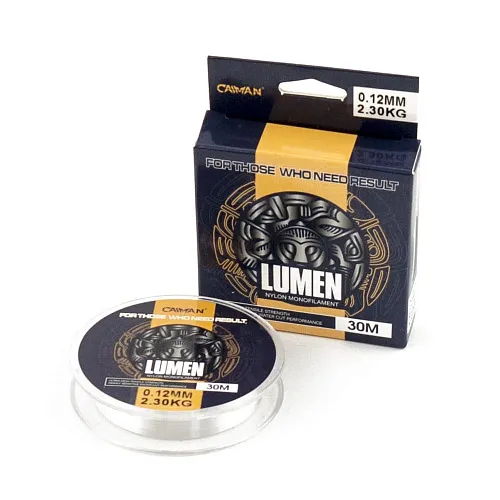 Леска Caiman Lumen 30м 0,12 мм прозрачная