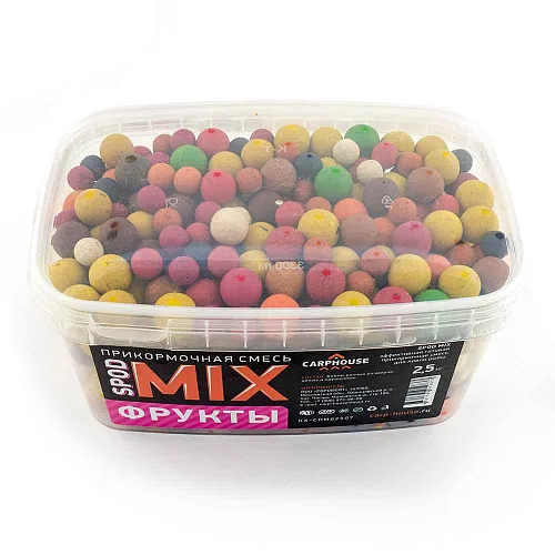 SPOD MIX бойлы Carp House 2,5 кг Фруктовый микс