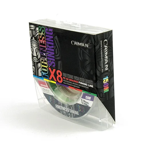 Шнур Caiman Fortness sinking 8PE 0,18 мм 150 м Multicolor 225530