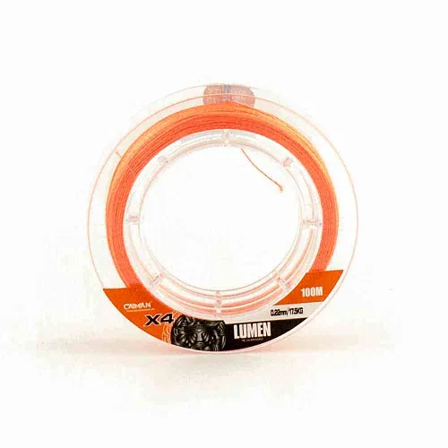 Шнур Caiman Lumen 100м 0,22мм оранжевый