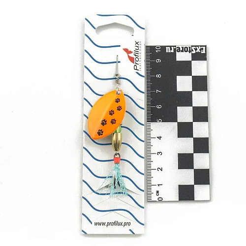 Блесна вращающаяся Profilux Олимпик 4 (10гр) цв. 214 оранжевый (5 шт в упак.)