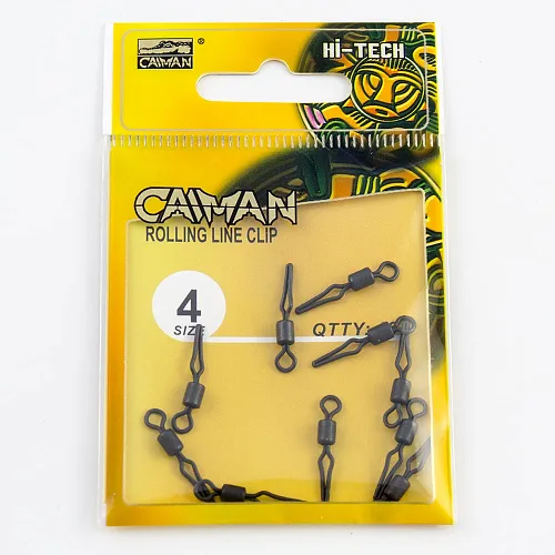 Вертлюг Caiman 216022 Black mat #4 10шт/уп 