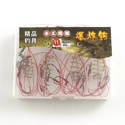 Набор монтажей "соска" Palomino № 130 4 шт (5 крючков) №11 (10 шт в упак)