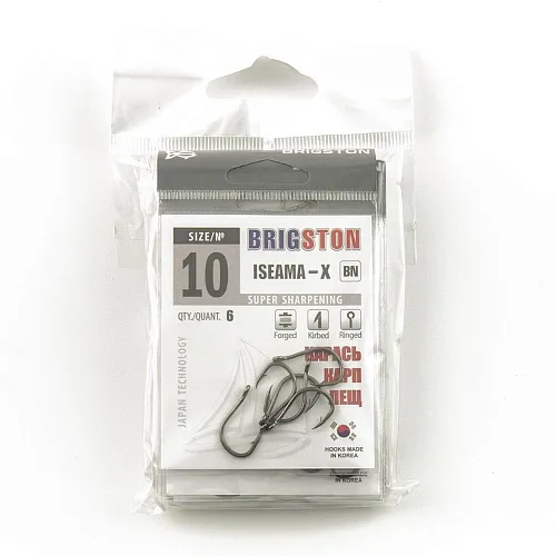Крючок Brigston Iseama-X BN №10 ( уп. 6 шт.)