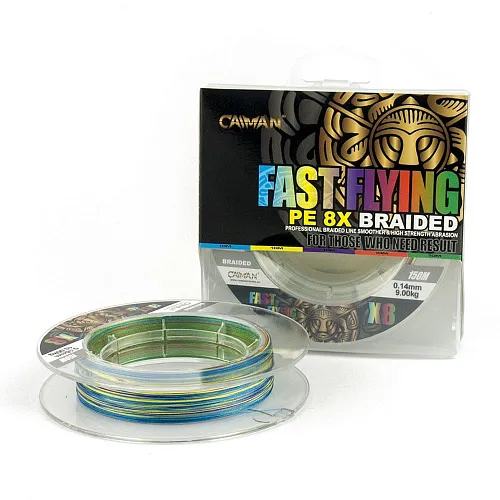 Шнур Caiman Fast flying 8PE 0,14 мм 150 м Multicolor 225512