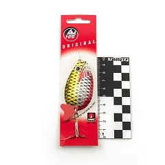 Блесна колеблющаяся HRT(Польша) Kalewa Натуралка желтая 28гр