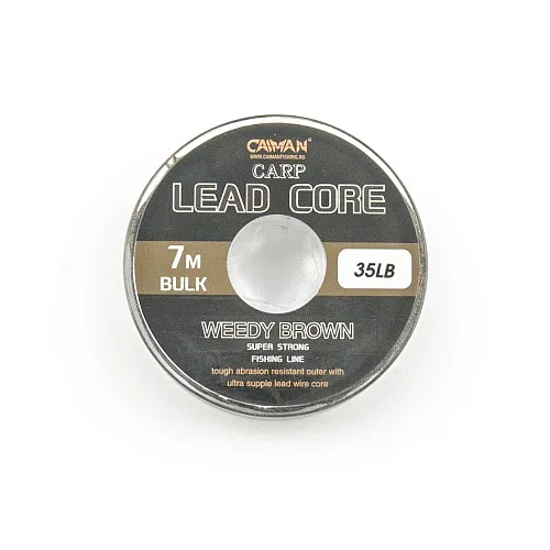 Лидкор Caiman Lead Core 7m 35lbs Weedy Brown 205856