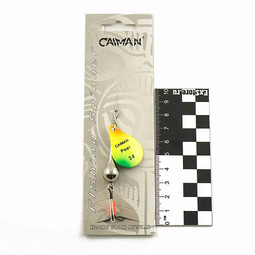 Блесна вращающаяся Caiman Pear 12гр #3 цвет CA91 (5шт в упак.)