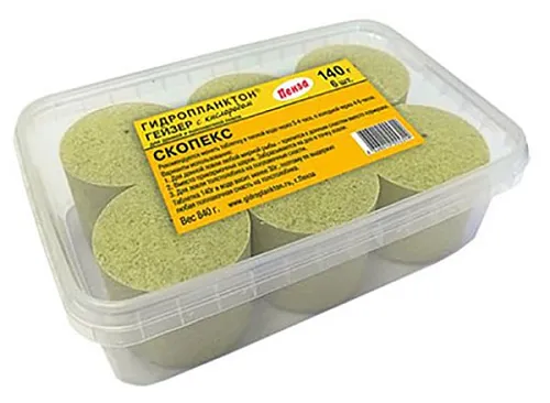 Гидропланктон Гейзер 140г в контейнере, 6 табл. Скопекс