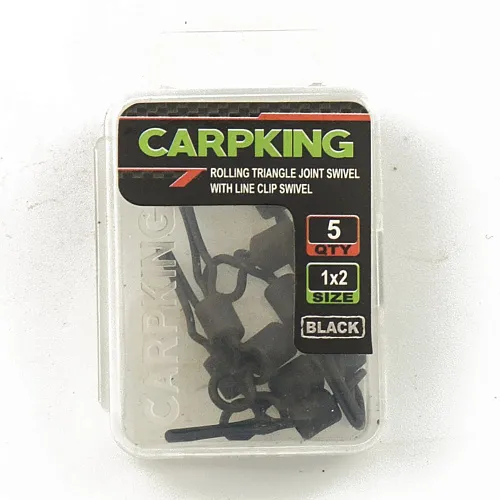 Вертлюг двойной с клипсой Carpking CK9215-0102 #1X2 (5шт в упак)