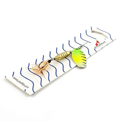 Блесна вращающаяся Profilux Мира 2 7гр цв. 210 перламутр-желтый-салатовый (5 шт в упак.)