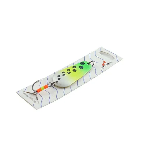 Блесна колеблющаяся Profilux Шторлинг Б 14гр цв. 12 перламутр+желтый+салатовый (5 шт в упак.)