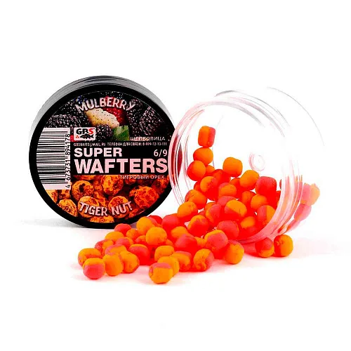 Бойлы нейтральной плавучести (Wafters) GBS Шелковица-Тигровый орех 6х9мм