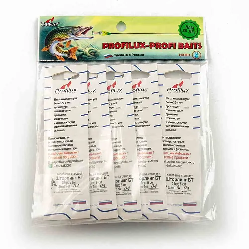 Блесна колеблющаяся Profilux Шторлинг БТ 19гр цв. 04 серебро чешуя (5 шт в упак.)