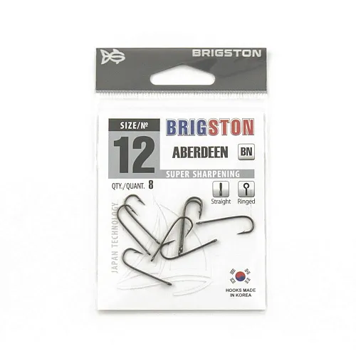Крючок Brigston Aberdeen BN №12 ( уп. 8 шт.)