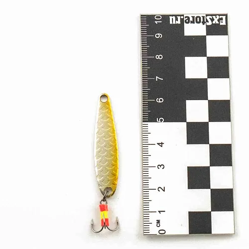 Блесна зимняя Profilux Планер 4гр цв. 10 серебро-золото чешуя