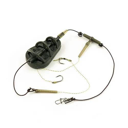 Монтаж Palomino PL6133-C с флэт кормушкой отвод вертолет 2 крючка 60g
