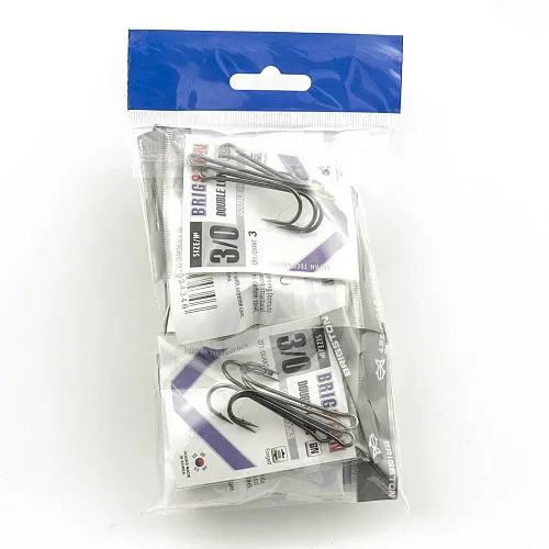 Крючок двойник Brigston Double long № 3/0 ( уп. 10 шт.)