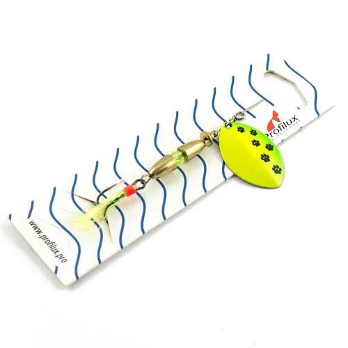 Блесна вращающаяся Profilux Олимпик 4 (10гр) цв. 219 желто-салатовый (5 шт в упак.)