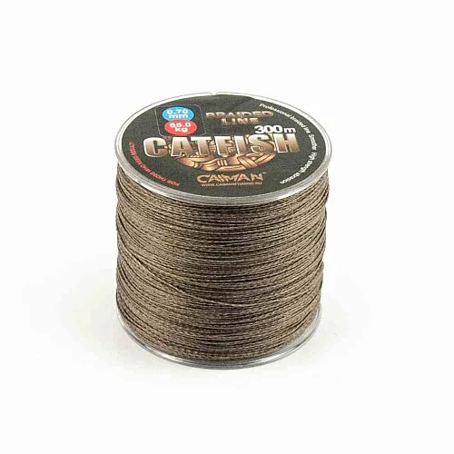 Шнур Caiman Catfish 300м 0,7мм 65кг коричневый