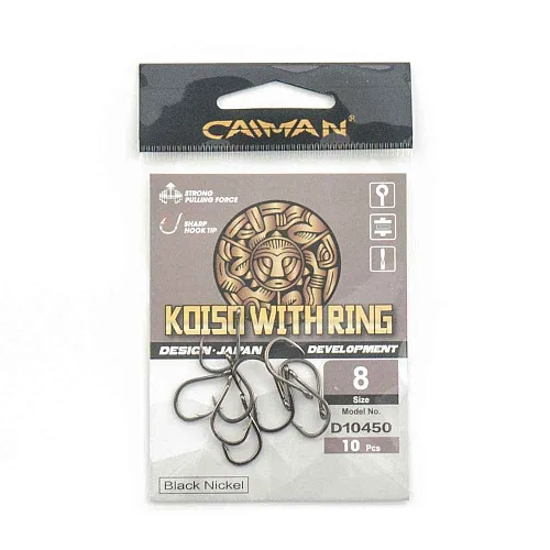Крючки Caiman Koiso with ring №8 10450