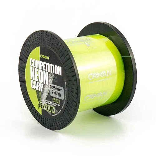 Леска Caiman Competition Neon Carp 1200м green 0,25мм