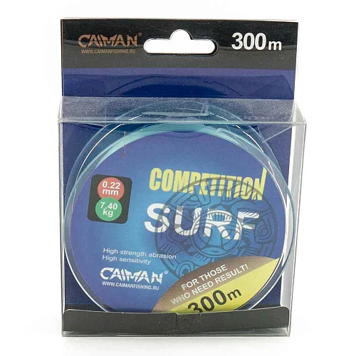 Леска Caiman Competition Surf 300 м 0,22мм синяя 