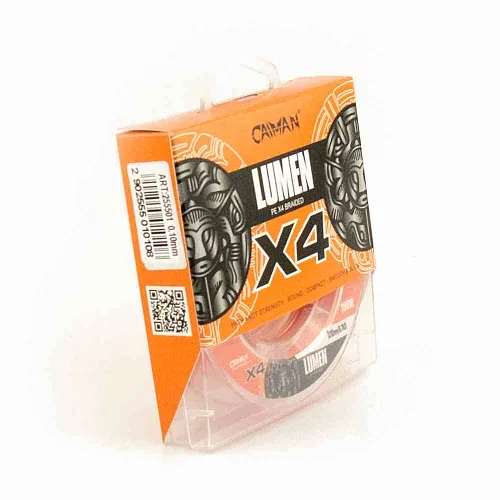 Шнур Caiman Lumen 100м 0,10мм оранжевый