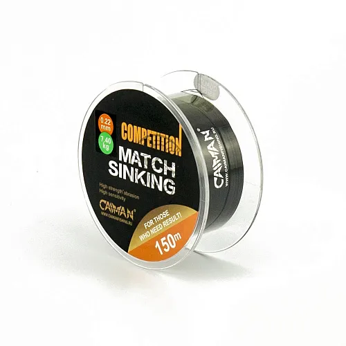 Леска Caiman Competition match sinking 150м 0.22мм черная 