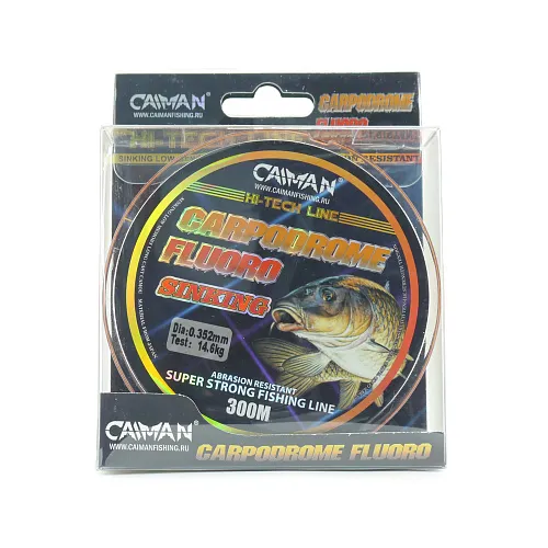 Леска Caiman Carpodrome Fluoro orange 300м 0,352мм