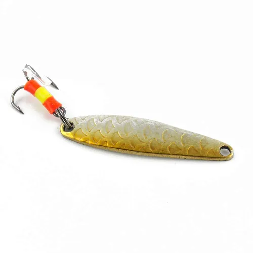 Блесна зимняя Profilux Окуневая 2,5гр цв. 10 серебро+золотая чешуя