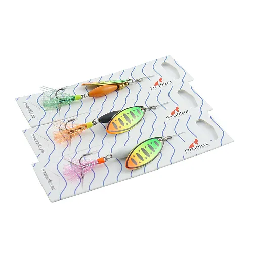 Блесна вращающаяся Profilux Лонги 12гр цв. 007 Регги горизонтальный (5 шт в упак.)