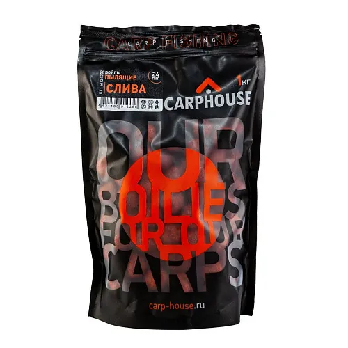 Бойлы Carp House пылящие Слива 1кг 24мм