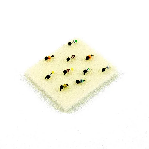 Мормышка вольфрамовая Мастив Дробь 3 петля черный, бисер 0,3гр