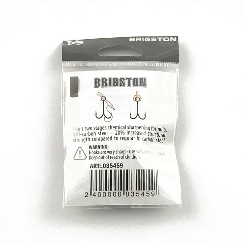 Крючок двойник Brigston Double long № 1/0 ( уп. 10 шт.)