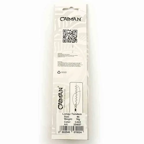 Блесна вращающаяся Caiman Longy Tandem 16гр #4 цвет CA02 (5шт в упак.)