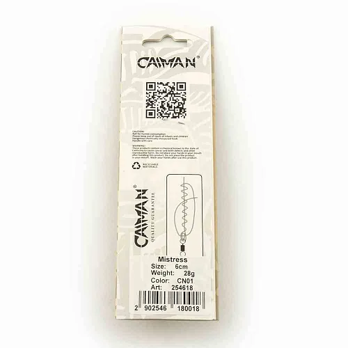 Блесна колеблющаяся Caiman Mistress 28гр 6см цвет CN01 (5шт в упак.)