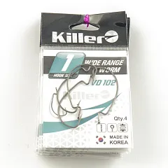 Крючок офсетный Killer Wide range worm № 1