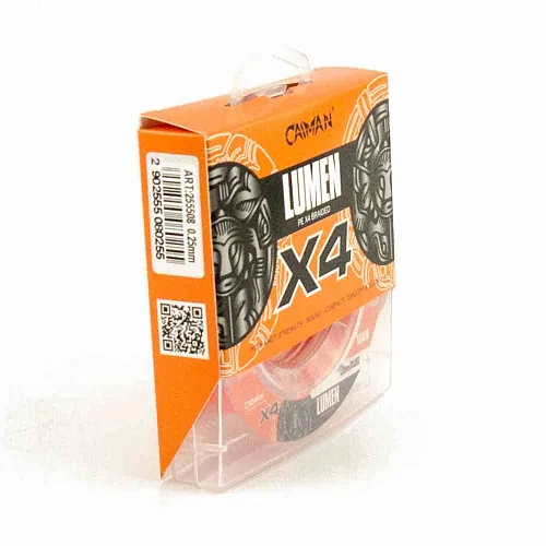 Шнур Caiman Lumen 100м 0,25мм оранжевый