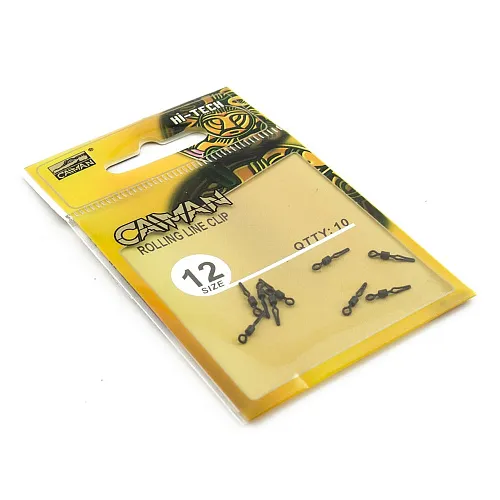 Вертлюг Caiman 216027 Black mat #12 10шт/уп 