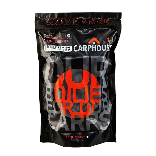 Бойлы Carp House пылящие Шелковица 1кг 24мм