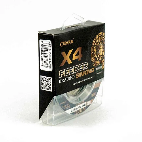 Шнур Caiman Feeder Braid 150м 0,14мм зеленый