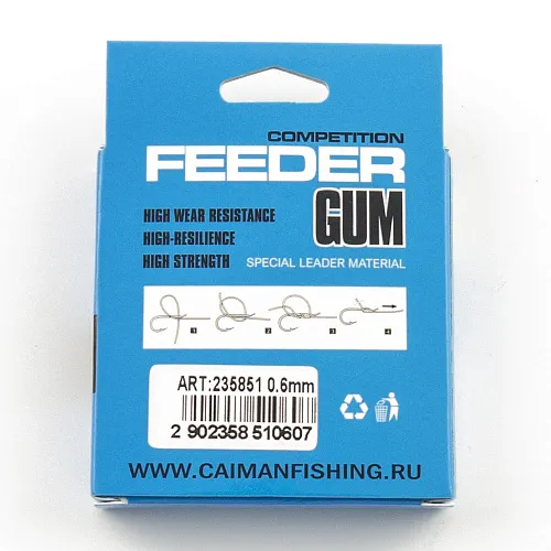 Фидер-гам Caiman Competition Feeder Gum 10м 0,6мм прозрачный