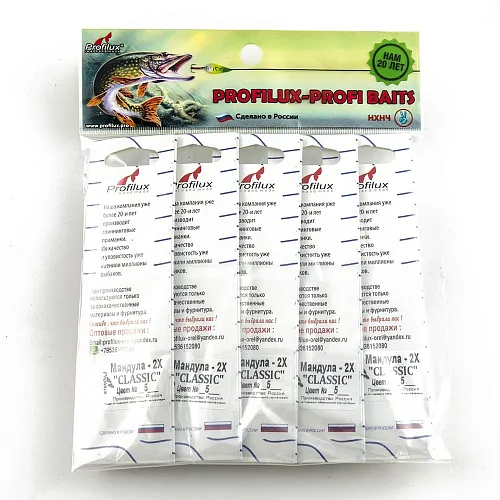 Мандула Profilux "Classic" 2Х цв 05 белый-васильковый-красный