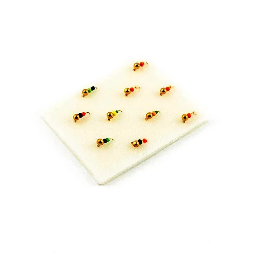 Мормышка вольфрамовая Мастив Дробь 3 петля медь, бисер 0,3гр