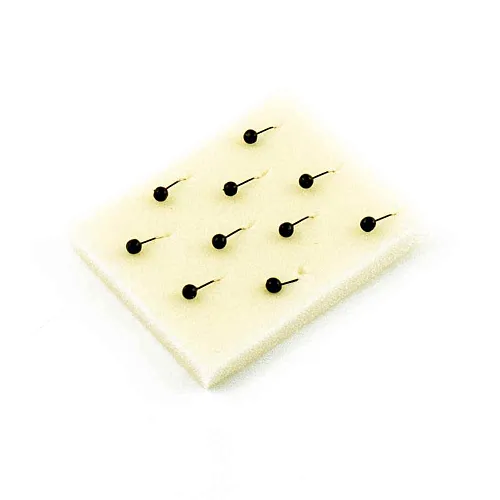 Мормышка вольфрамовая Мастив Дробь 3 отверстие черный, б/о 0,3гр