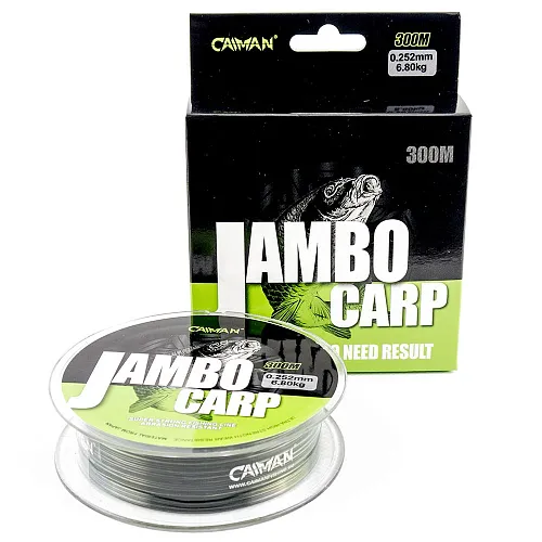 Леска Caiman Jambo 300м 0,252мм салатово-черная (6 шт в упак)