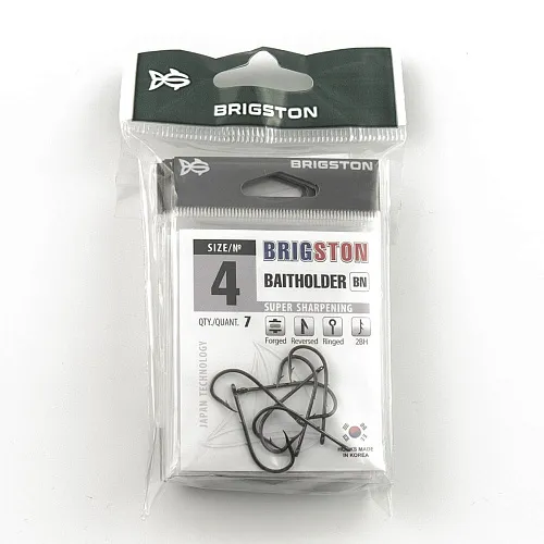 Крючок Brigston Baitholder 2BH № 4 ( уп. 7 шт.)